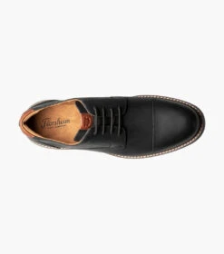'Florsheim' Men's Norwalk Cap Toe Oxford - Black 6 'Florsheim' Men's Norwalk Cap Toe Oxford - Black -Travs Outfitter Store 06 1