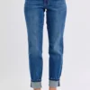 'Judy Blue Jeans' Women's Mid Rise Vintage Wash Boyfriend Jeans - Blue