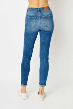'Judy Blue Jeans' Women's High Waist Skinny Cuffed Jeans - Medium Blue Wash (Plus Size) -Travs Outfitter Store 1.31.2024JUDYBLUE35750 0670cd27 1c4b 42c7 b832 0b5fbf6a96c4