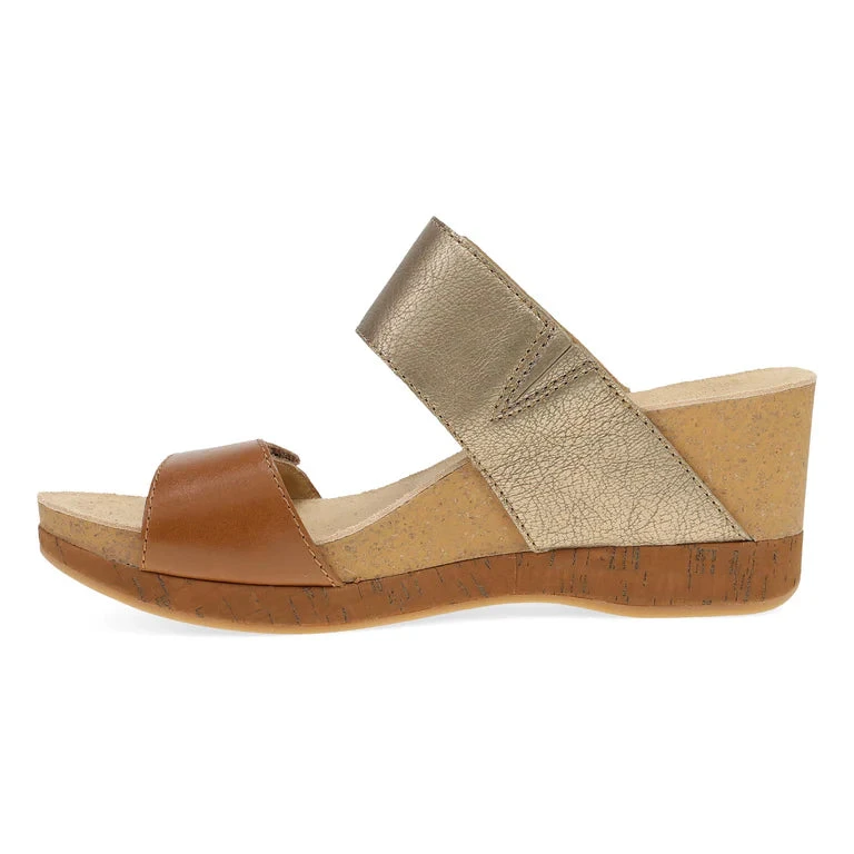 'DANSKO' Women's Shannon Sandal - Gold / Tan 2 'DANSKO' Women's Shannon Sandal - Gold / Tan - Image 2