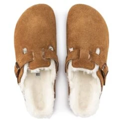 'Birkenstock' Women's Boston Shearling - Mink / Natural -Travs Outfitter Store 1001140 1001141 top