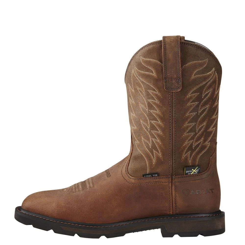 'Ariat' Men's 10" Groundbreaker Int. Met Guard EH Steel Toe - Brown 1 'Ariat' Men's 10" Groundbreaker Int. Met Guard EH Steel Toe - Brown