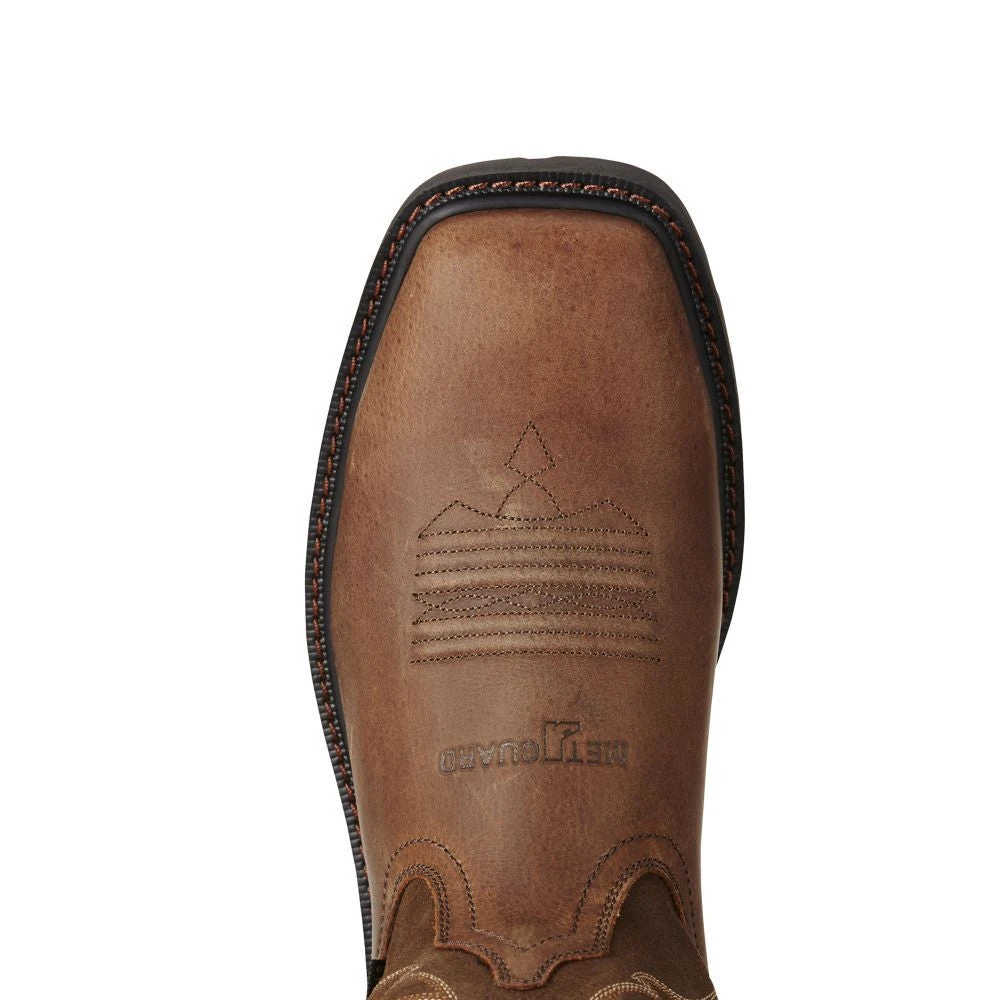'Ariat' Men's 10" Groundbreaker Int. Met Guard EH Steel Toe - Brown 2 'Ariat' Men's 10" Groundbreaker Int. Met Guard EH Steel Toe - Brown - Image 2
