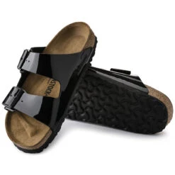 'Birkenstock' Women's Arizona Birko-Flor® Sandal - Black Patent -Travs Outfitter Store 1005292 sole