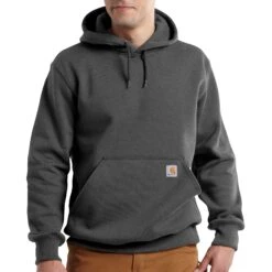 'Carhartt' Men's Rain Defender Paxton Heavyweight Hoodie - Carbon Heather