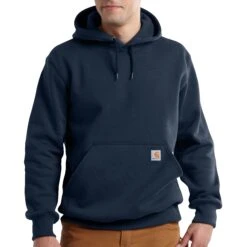 'Carhartt' Men's Rain Defender Paxton Heavyweight Hoodie - New Navy