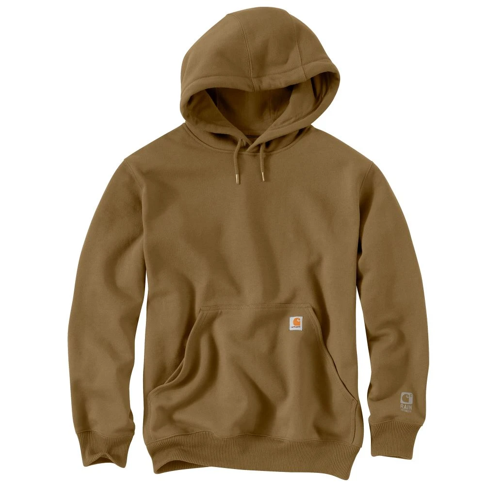 'Carhartt' Men's Rain Defender Paxton Heavyweight Hoodie - Oak Brown 2 'Carhartt' Men's Rain Defender Paxton Heavyweight Hoodie - Oak Brown - Image 2