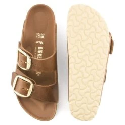 'Birkenstock' Women's Arizona Big Buckle Leather Sandal - Cognac -Travs Outfitter Store 1011073 4th