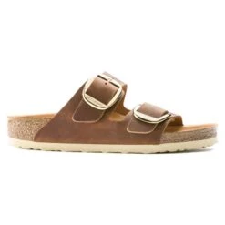 'Birkenstock' Women's Arizona Big Buckle Leather Sandal - Cognac -Travs Outfitter Store 1011073 side f2969cef 8691 4080 908d 937807a2e10a