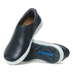 'Birkenstock' Women's QO 400 SR Leather Slip On - Black / White -Travs Outfitter Store 1011240 sole