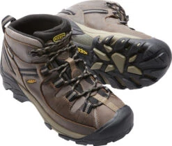 'Keen Outdoor' Men's Targhee II WP Mid Hiker - Shitake / Brindle (Wide) -Travs Outfitter Store 1012126 PPS med