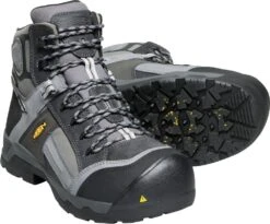 'Keen Utility' Men's 6" Davenport 400GR SR WP Comp Toe - Magnet / Steel Grey -Travs Outfitter Store 1017804 PPS large