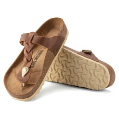 'Birkenstock' Women's Gizah Braid Thong Sandal - Cognac 13 'Birkenstock' Women's Gizah Braid Thong Sandal - Cognac -Travs Outfitter Store 1021355 sole