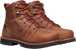 'Keen Utility' Women's 6" Seattle WP Safety Toe - Gingerbread / Black -Travs Outfitter Store 1022085 PLA large