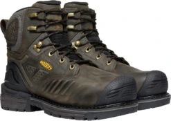 'Keen Utility' Men's 6" Philadelphia Int. Met WP Safety Toe - Cascade Brown / Black -Travs Outfitter Store 1022167 PLA large