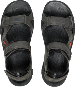 'Keen Outdoor' Men's Targhee III Open Toe Sandal - Grey / Black -Travs Outfitter Store 1022424 PLU large