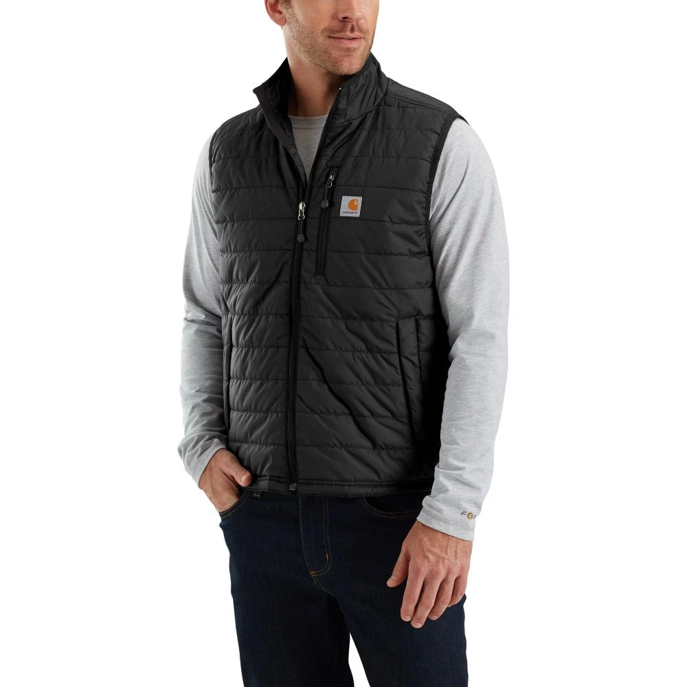'Carhartt' Men's Rain Defender Lightweight Insulated Gilliam Vest - Black 1 'Carhartt' Men's Rain Defender Lightweight Insulated Gilliam Vest - Black