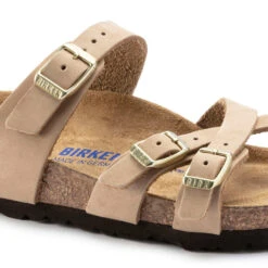 'Birkenstock' Women's Franca Soft Bed Leather Sandal - Sandcastle -Travs Outfitter Store 1022956 detail 1