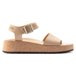 'Birkenstock' Women's Glenda Nubuck Leather Sandal - Sandcastle -Travs Outfitter Store 1022966 side