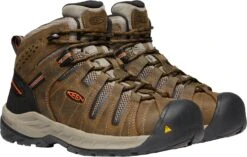 'Keen Utility' Men's Flint II Mid EH Soft Toe - Cascade Brown / Burnt Ochre -Travs Outfitter Store 1023242 PLA large