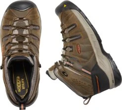 'Keen Utility' Men's Flint II Mid EH Soft Toe - Cascade Brown / Burnt Ochre -Travs Outfitter Store 1023242 PLD large