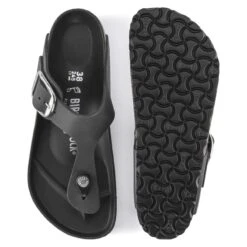 'Birkenstock' Women's Gizah Big Buckle Thong Sandal - Black -Travs Outfitter Store 1023334 4th