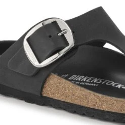 'Birkenstock' Women's Gizah Big Buckle Thong Sandal - Black -Travs Outfitter Store 1023334 detail 1