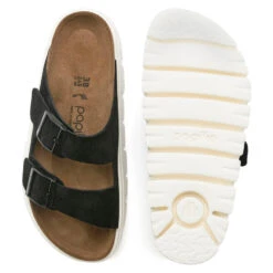 'Birkenstock' Women's Arizona Chunky Suede Leather Sandal - Black -Travs Outfitter Store 1023717 4th