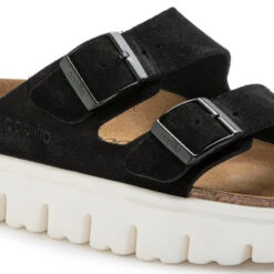 'Birkenstock' Women's Arizona Chunky Suede Leather Sandal - Black -Travs Outfitter Store 1023717 detail 1