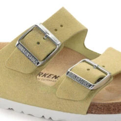 'Birkenstock' Women's Arizona Suede Leather Sandal - Shimmering Popcorn -Travs Outfitter Store 1024190 detail 1