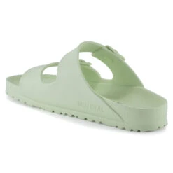 'Birkenstock' Women's Arizona Essentials Sandal - Faded Lime -Travs Outfitter Store 1024571 Back