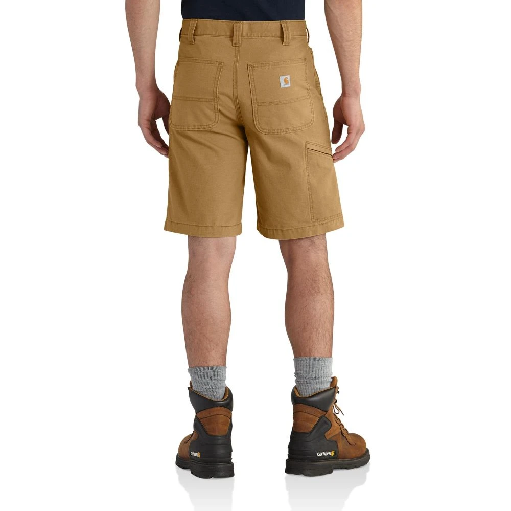 'Carhartt' Men's Rugged Flex® Relaxed Fit Canvas Work Short - Hickory 2 'Carhartt' Men's Rugged Flex® Relaxed Fit Canvas Work Short - Hickory - Image 2