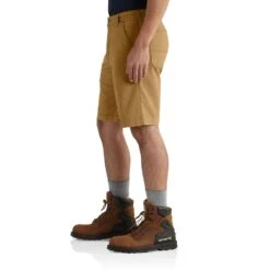 'Carhartt' Men's Rugged Flex® Relaxed Fit Canvas Work Short - Hickory 7 'Carhartt' Men's Rugged Flex® Relaxed Fit Canvas Work Short - Hickory -Travs Outfitter Store 102514918 AVL MF18