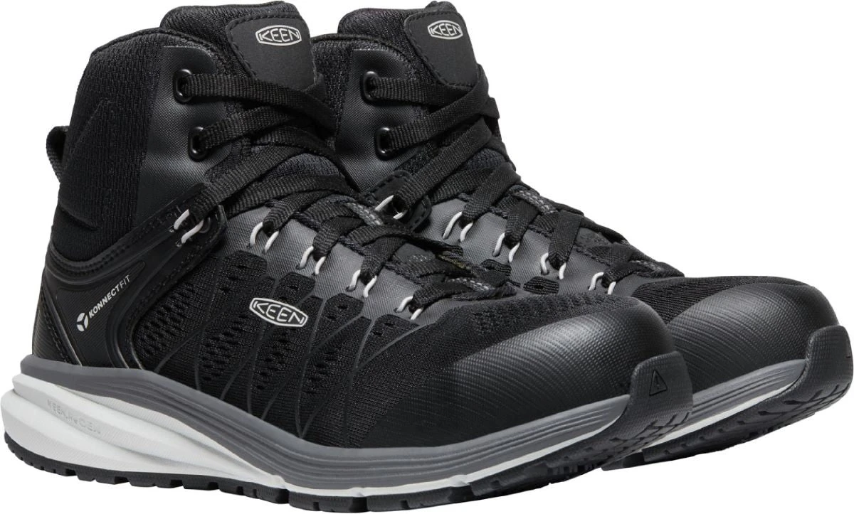 'Keen Utility' Women's Vista Energy EH Mid Hiker Carbon Toe - Vapor / Black 4 'Keen Utility' Women's Vista Energy EH Mid Hiker Carbon Toe - Vapor / Black - Image 4