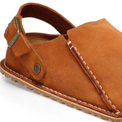 'Birkenstock' Women's Lutry Premium Suede Slipper - Mink -Travs Outfitter Store 1025335 detail 1