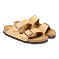 'Birkenstock' Women's Arizona Suede Leather Sandal - Latte Cream 10 'Birkenstock' Women's Arizona Suede Leather Sandal - Latte Cream -Travs Outfitter Store 1026190 pair