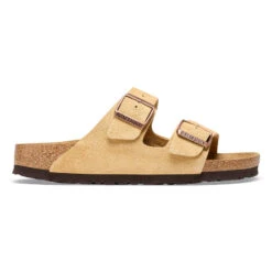 'Birkenstock' Women's Arizona Suede Leather Sandal - Latte Cream 11 'Birkenstock' Women's Arizona Suede Leather Sandal - Latte Cream -Travs Outfitter Store 1026190 side