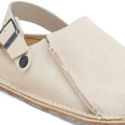 'Birkenstock' Women's Lutry Premium Suede Slipper - Eggshell 9 'Birkenstock' Women's Lutry Premium Suede Slipper - Eggshell -Travs Outfitter Store 1026344 detail 1