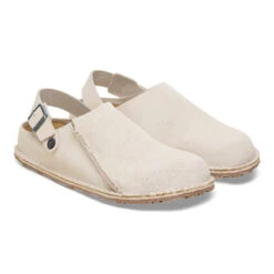 'Birkenstock' Women's Lutry Premium Suede Slipper - Eggshell 10 'Birkenstock' Women's Lutry Premium Suede Slipper - Eggshell -Travs Outfitter Store 1026344 pair