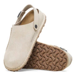 'Birkenstock' Women's Lutry Premium Suede Slipper - Eggshell 8 'Birkenstock' Women's Lutry Premium Suede Slipper - Eggshell -Travs Outfitter Store 1026344 sole