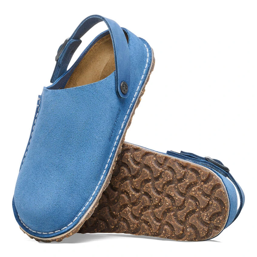'Birkenstock' Women's Lutry Premium Suede Slipper - Elemental Blue 2 'Birkenstock' Women's Lutry Premium Suede Slipper - Elemental Blue - Image 2