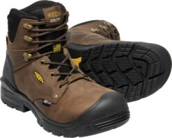 'Keen Utility' Men's 6" Independence EH WP Comp Toe - Dark Earth / Black -Travs Outfitter Store 1026487 PPS med