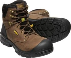 'Keen Utility' Men's 6" Independence EH WP Soft Toe - Dark Earth / Black -Travs Outfitter Store 1026489 PPS large