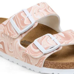 'Birkenstock' Women's Arizona Birko-Flor Sandal - Marble New Beige -Travs Outfitter Store 1026514 detail 1