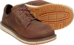 'Keen Utility' Men's San Jose Oxford EH Aluminum Toe - Gingerbread / Off White -Travs Outfitter Store 1026707 PPS med