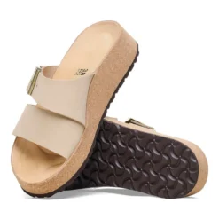'Birkenstock' Women's Almina Nubuck Leather Sandal - Sandcastle -Travs Outfitter Store 1026974 sole