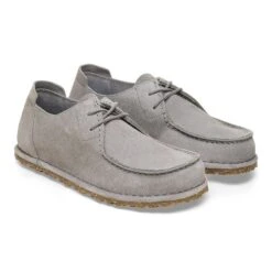 'Birkenstock' Men's Utti Lace Moccasin - Whale Grey -Travs Outfitter Store 1027311 pair 61d56b45 13f3 463c 8586 d8a6fd96bb81