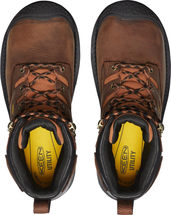'Keen Utility' Men's 6" Camden Int. MetGuard EH WP Carbon Toe - Leather Brown / Black 2 'Keen Utility' Men's 6" Camden Int. MetGuard EH WP Carbon Toe - Leather Brown / Black - Image 2
