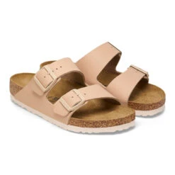 'Birkenstock' Women's Arizona Birko-Flor Sandal - New Beige -Travs Outfitter Store 1027721 pair