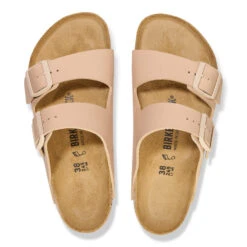 'Birkenstock' Women's Arizona Birko-Flor Sandal - New Beige -Travs Outfitter Store 1027721 top